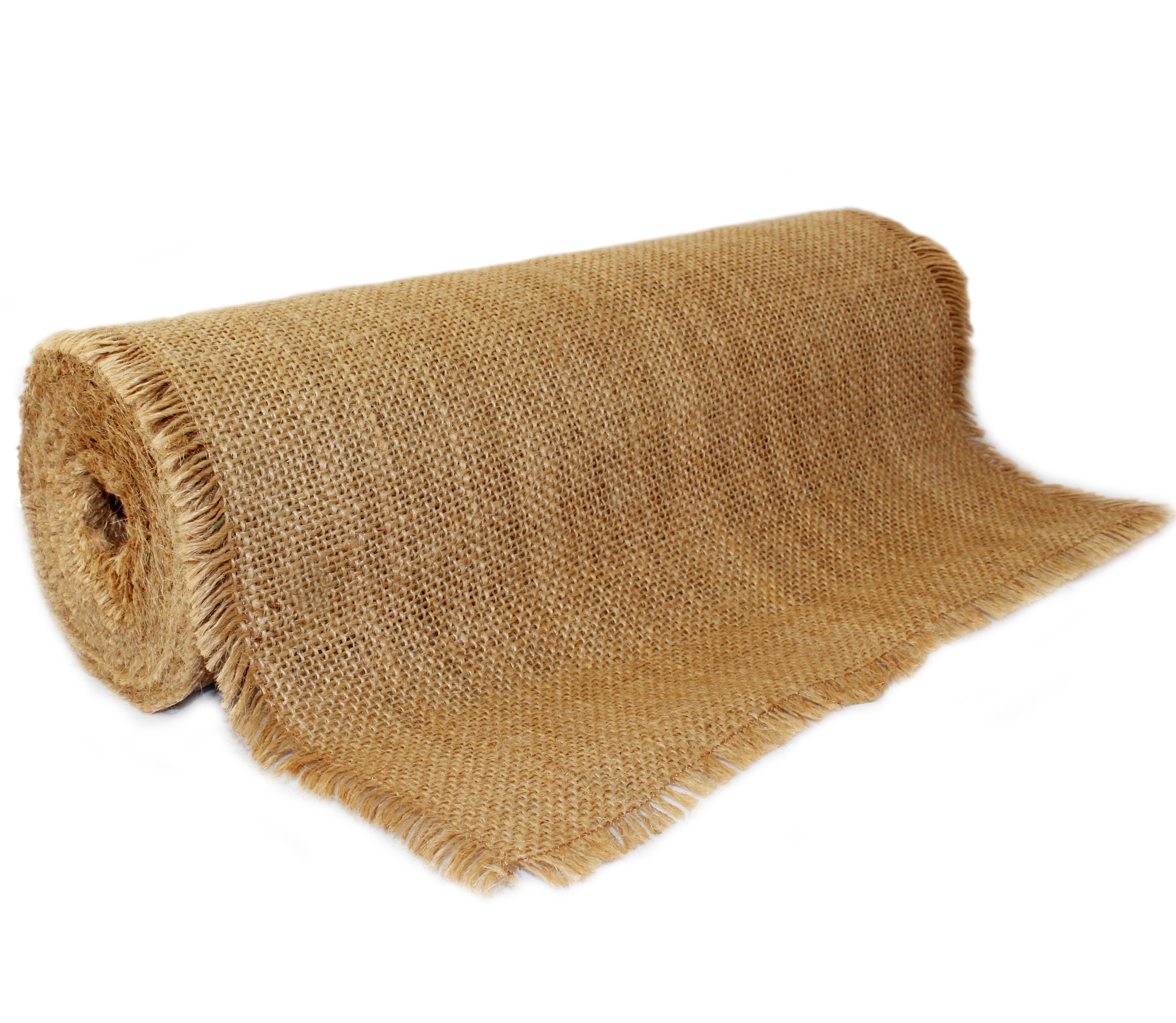 36 Premium Burlap Roll – Finished Edges – Natural Jute Burlap